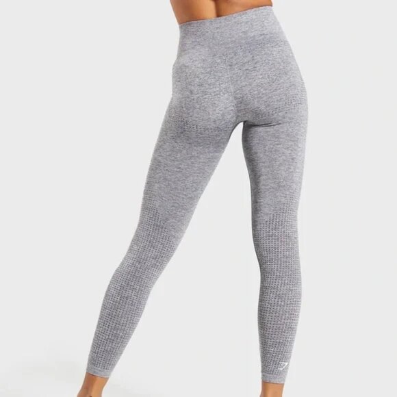 Gymshark Vital Seamless Leggings Steel Blue Marl XS - Picture 2 of 9